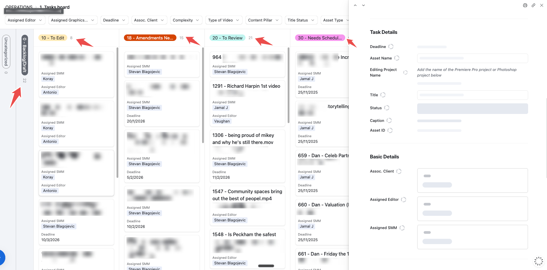 Project Management Systems — the as-built system.